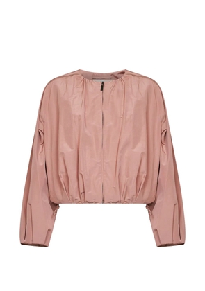 Weekend Max Mara gathered zip-up jacket - Pink