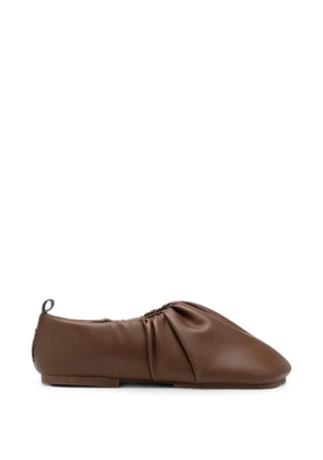 YUME YUME Wrinkle ballet flats - Brown
