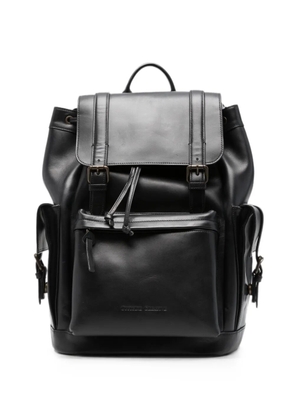 Officine Creative Bostonian 003 buckle-fastening leather backpack - Black