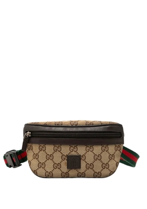 Gucci Pre-Owned 2016-2026 Childrens GG Canvas Web belt bag - Neutrals