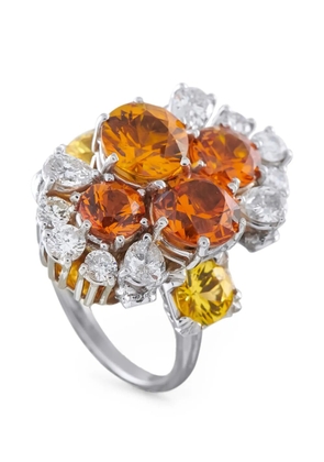 LB Exclusive sapphire and diamond ring - Silver