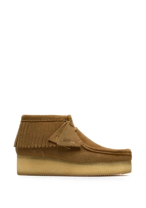 Clarks Originals Wallabee Wedge fringe boots - Brown