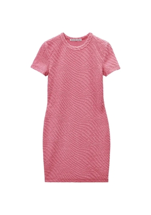 alexanderwang.t logo-jacquard mini dress - Pink