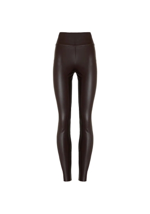 Wolford Edie faux-leather leggings - Brown