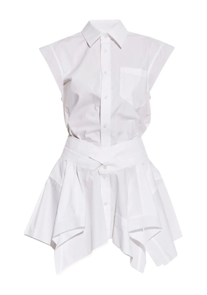 Alexander Wang button-front layered shirt dress - White