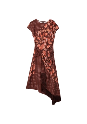 3.1 Phillip Lim short-sleeves asymmetric dress - Brown