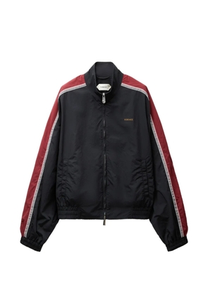 Versace logo-motif Greca-detail jacket - Black