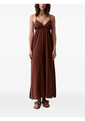 Benetton criss-cross back maxi dress - Brown