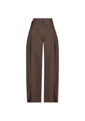 LOEWE draped panel trousers - Brown