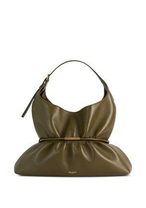 Balmain Sphynx medium bag in smooth leather - Green