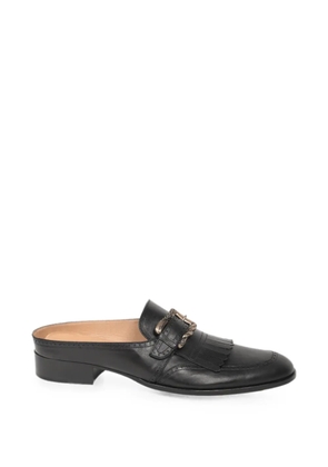 Enfants Riches Déprimés fringed leather mules - Black