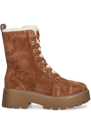 Michael Michael Kors suede combat boots - Brown