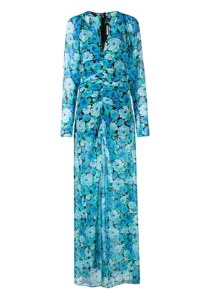ROTATE BIRGER CHRISTENSEN floral-print maxi dress - Blue