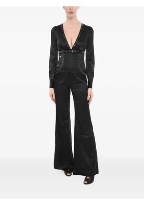 Philipp Plein Melania stud-detail jumpsuit - Black