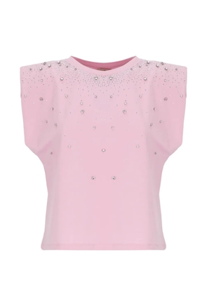 EMME Emmutopia strass-embellished T-shirt - Pink