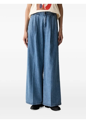 Benetton pleated wide-leg jeans - Blue