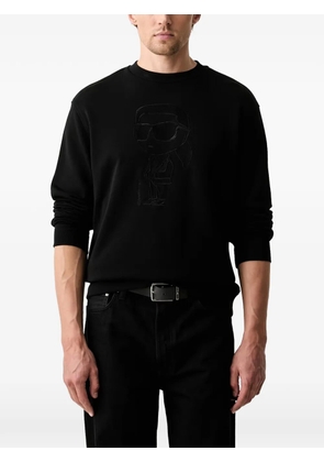 Karl Lagerfeld Ikonik Karl embroidered sweater - Black