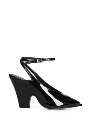 Schutz patent-leather ankle-strap pumps - Black