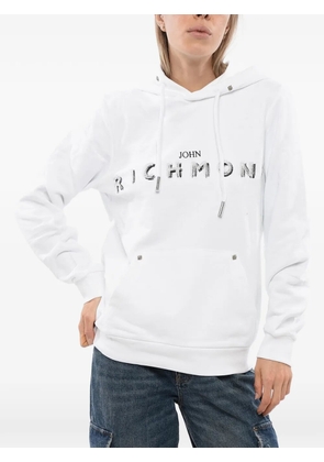 John Richmond Betto embroidered-logo hoodie - White