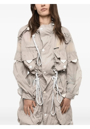 DSQUARED2 checked hooded coat - Neutrals