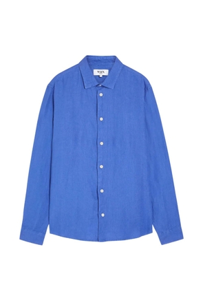 Wax London Dartford linen shirt - Blue