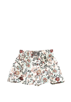 sacai floral short - Neutrals
