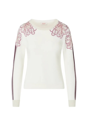 LIU JO jacquard sweater - White