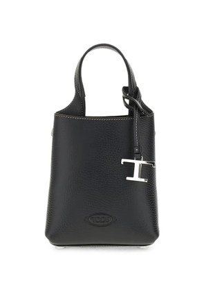 Tod's T Timeless pebbled bucket bag - Black