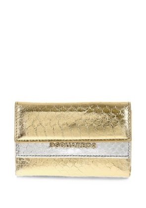 DSQUARED2 python-effect wallet - Gold
