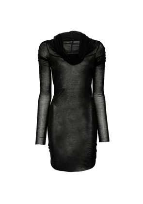 Rick Owens hooded long-sleeves T-shirt - Black