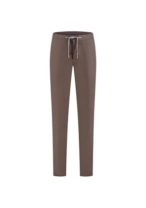 Marco Pescarolo drawstring-fastening trousers - Brown