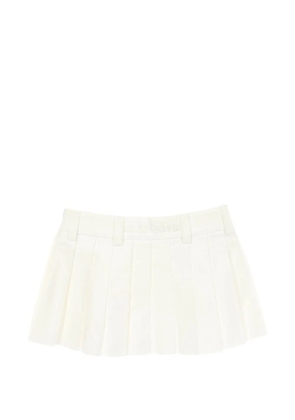 Miu Miu Pre-Owned 2010s pleated chino skirt - White