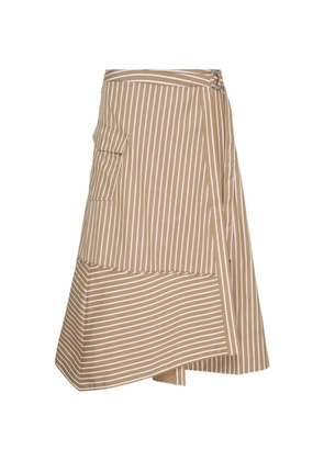 3.1 Phillip Lim striped asymmetric skirt - Neutrals