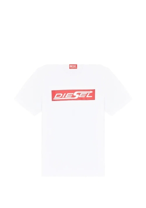 Diesel cotton T-shirt with Diesel logo print - White