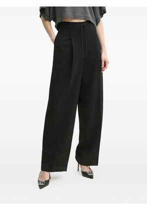 Michael Michael Kors pleated drawstring palazzo pants - Black