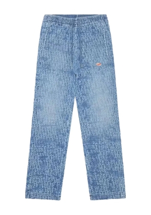 Diesel D-Martians-Ne logo-patch track pants - Blue