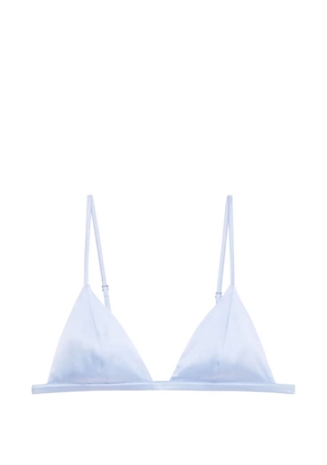 Fleur Du Mal Luxe triangle bra - Blue