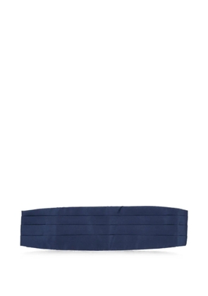Corneliani pleated silk cummerbund - Blue