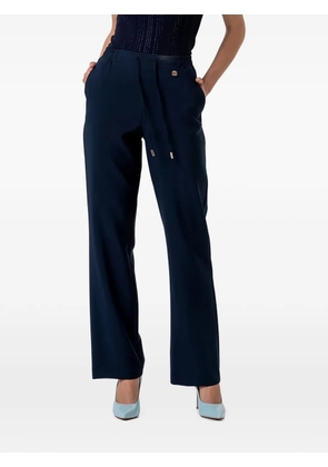 FRACOMINA drawstring straight-leg trousers - Blue