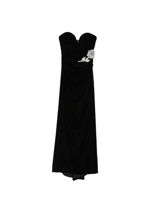 Adamaris crystal-embellished strapless maxi dress - Black
