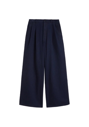 Jil Sander pleated oversized jeans - Blue