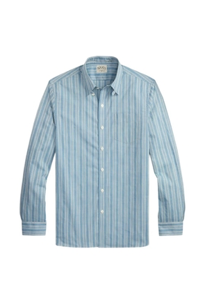 Ralph Lauren RRL striped long-sleeved shirt - Blue