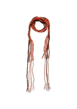 DSQUARED2 braided-design scarf - Orange