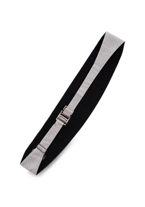 Corneliani patterned silk cummerbund - Grey