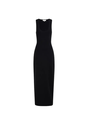 CAYET Nelly scoop-neck ribbed maxi dress - Black