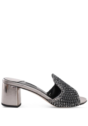 Le Silla Gilda crystal-embellished sandals - Silver