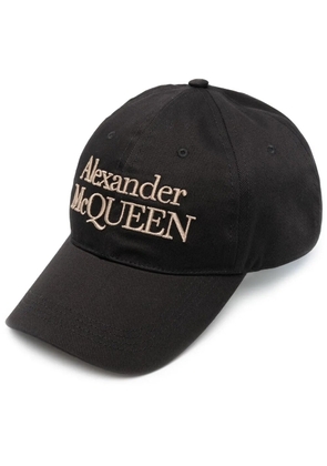 Alexander McQueen embroidered-logo baseball cap - Black