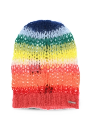 DSQUARED2 ombré open-knit beanie hat