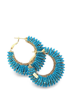 Gas Bijoux Izzia beaded hoop earrings - Gold