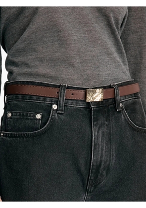 LouLou de Saison Minar Lds embossed-buckle leather belt - Brown